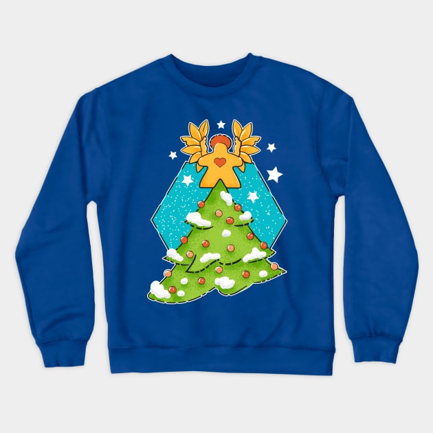 Christmas Meeple Crewneck Sweatshirt by east coast meeple